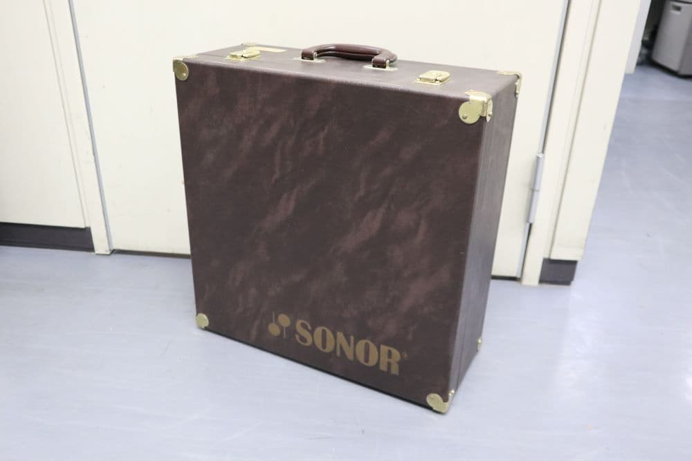 USED SONOR スネアドラム用トランクケース 5インチ用 SN-TC1405 茶