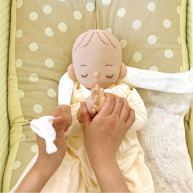 天使の寝床（おひなまきセット）の使い方 | 製品の使い方 | トコちゃん