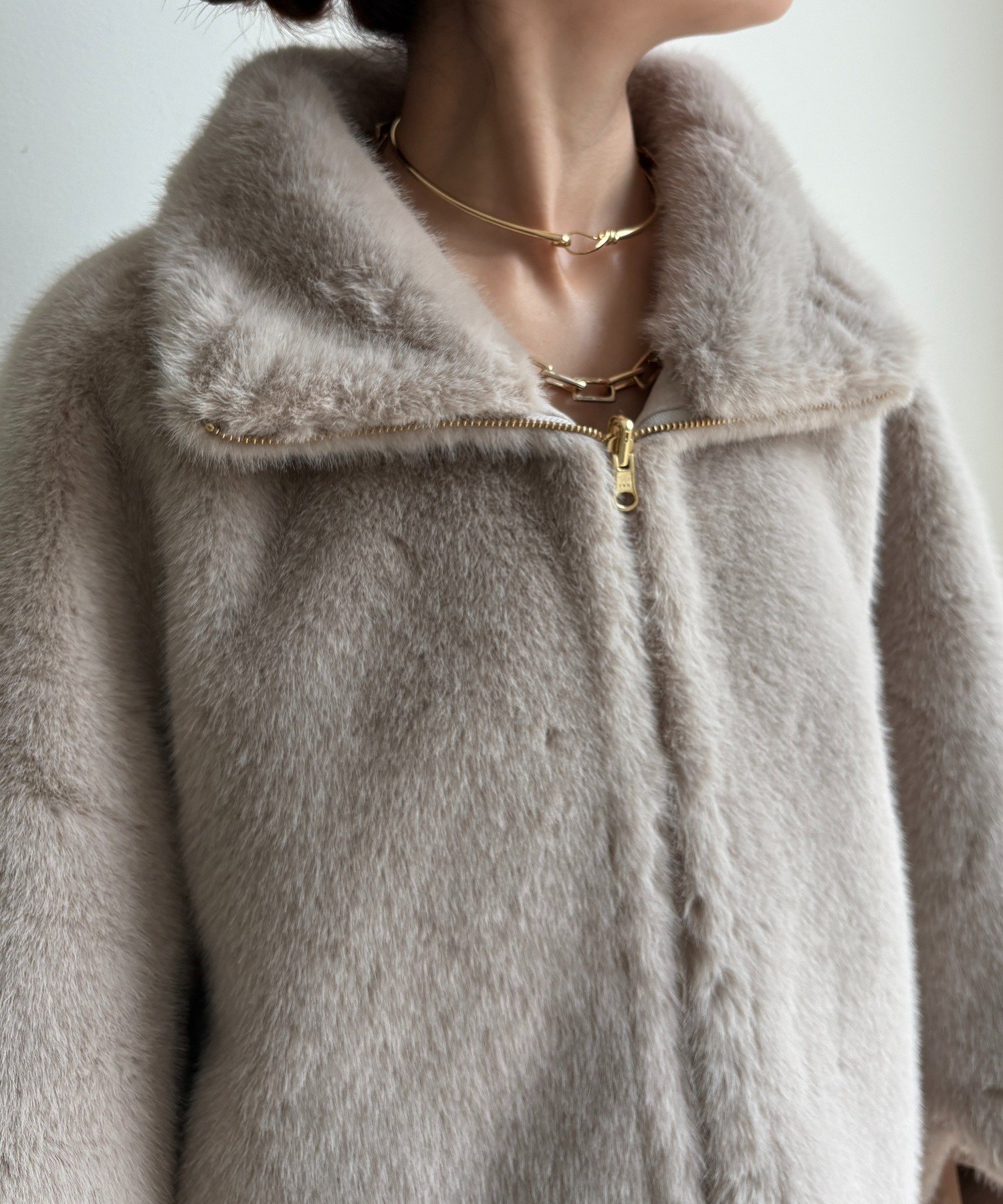 DOUDOU｜【完売カラー再追加!】フェイクファーリバーシブルコート