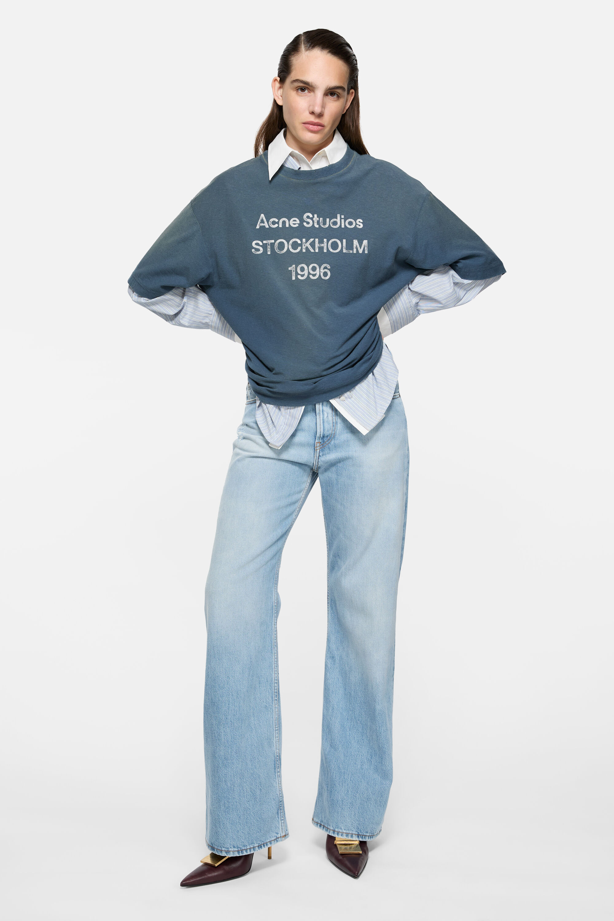 Acne Studios - ルーズフィットジーンズ - 2021F - ライトブルー