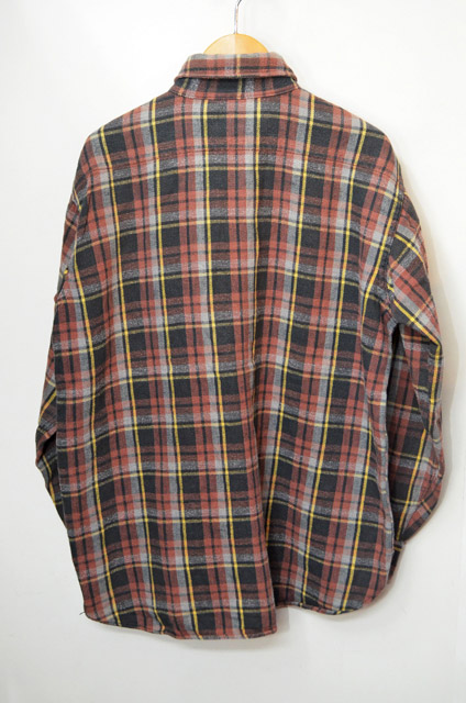 60's SEARS マチ付きネルシャツ - used&vintage box Hi-smile