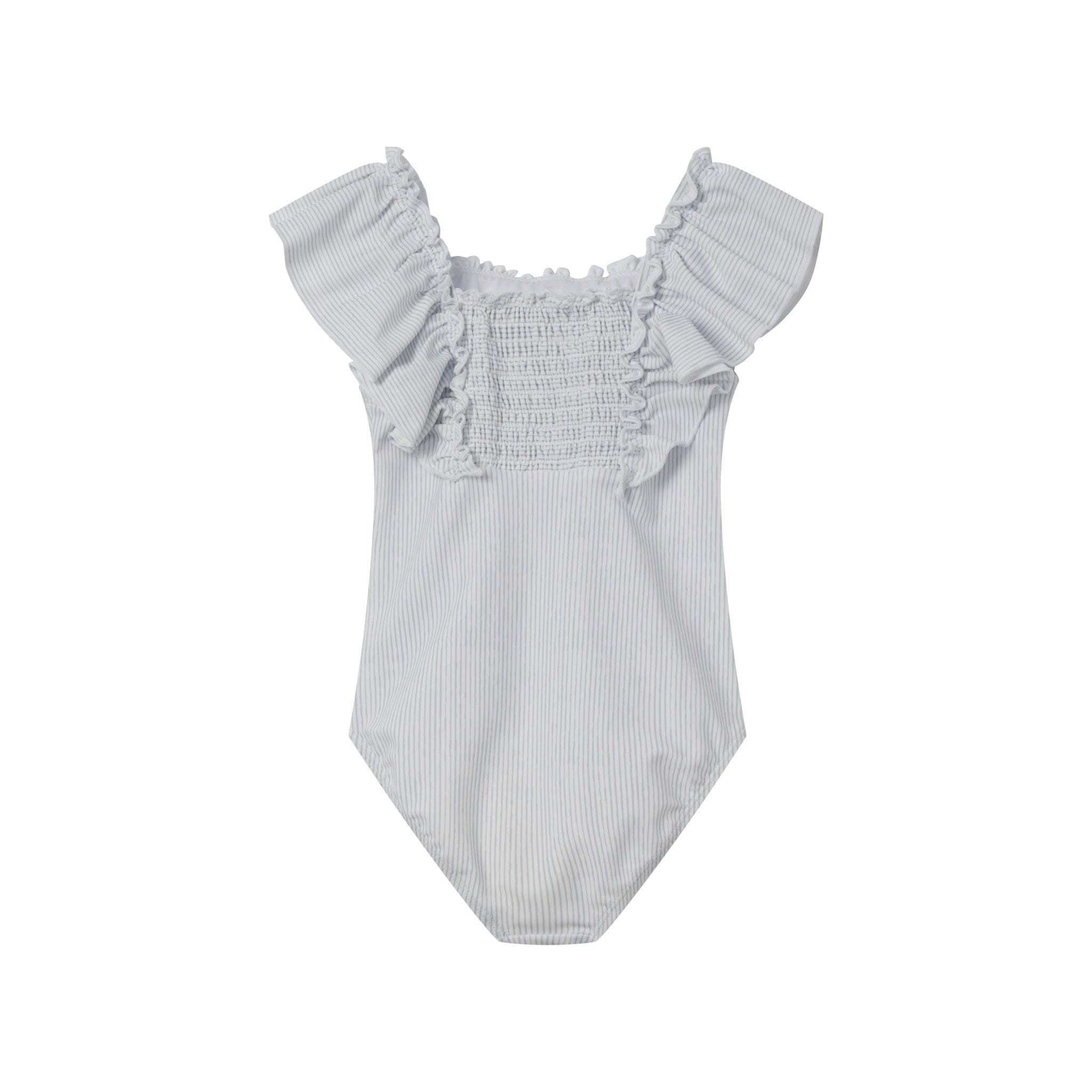 Coco Blanc Girl Ruched Swimsuit – JellyBeanz Kids