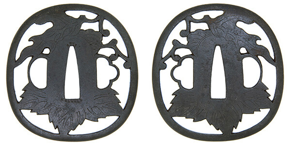 鍔 無銘 神吉 投桐透鍔 (TU-250115)｜刀・日本刀の販売なら日本刀専門