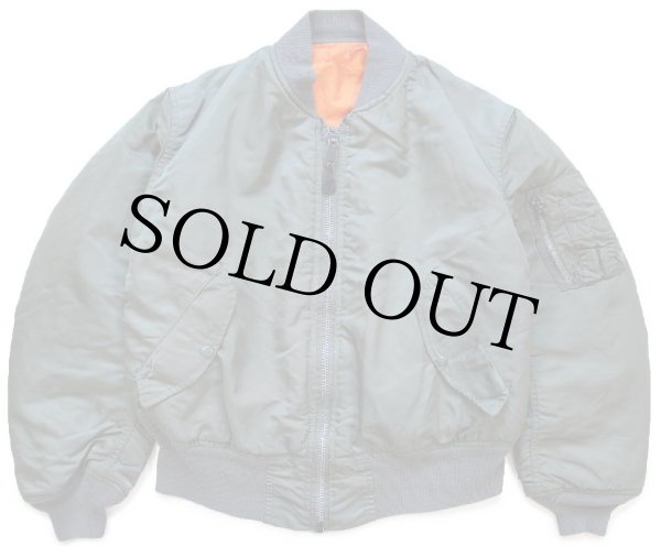 90s USA製 ALPHAアルファ MA-1 フライトジャケット オリーブ M