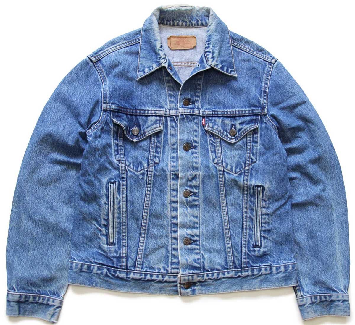 80s USA製 Levi'sリーバイス 70506 ダメージ デニムジャケット 4