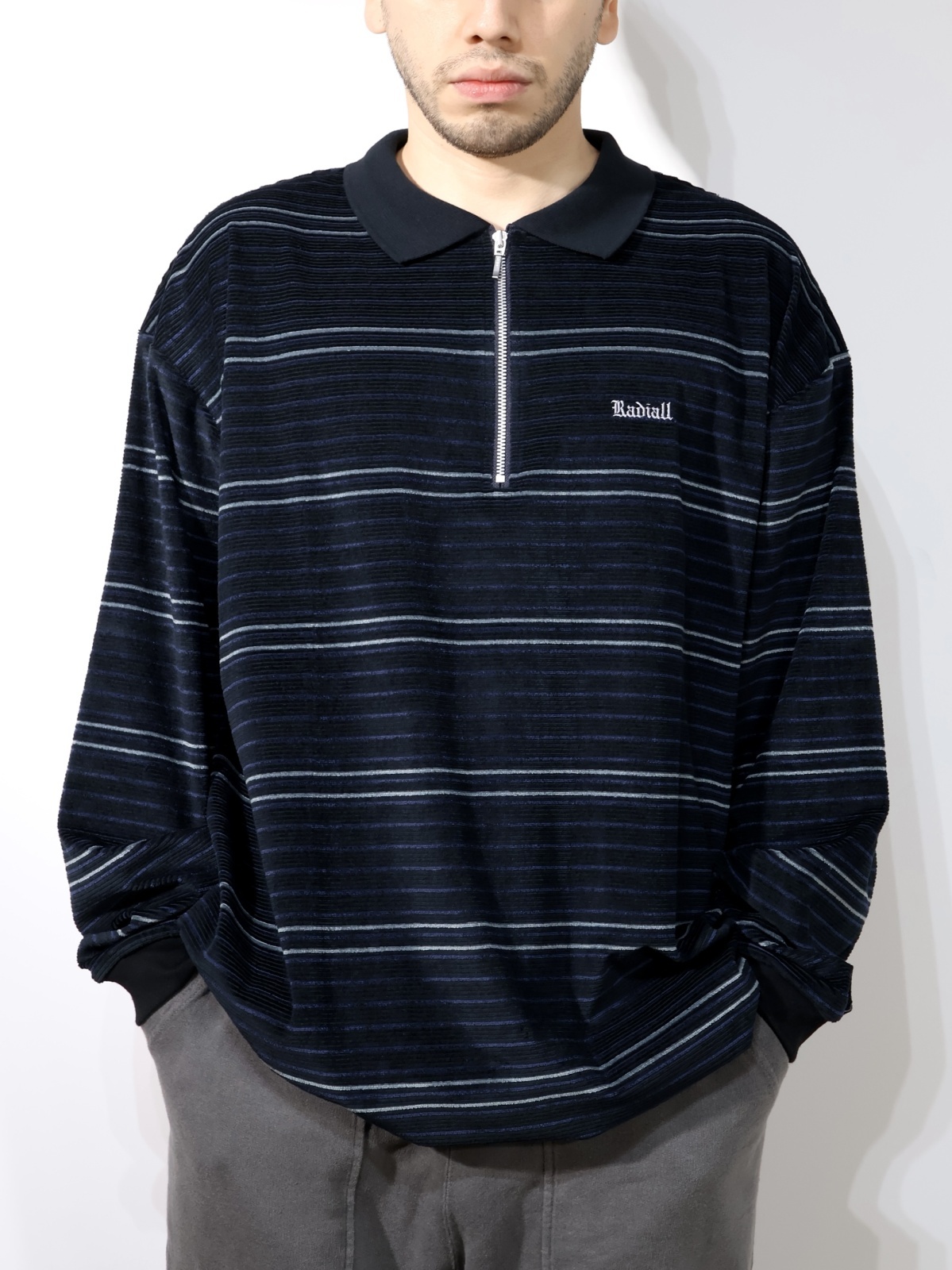 RADIALL HITSVILLE - HALF ZIP POLO SHIRT L/S RAD-25AW-CUT004 公式通販
