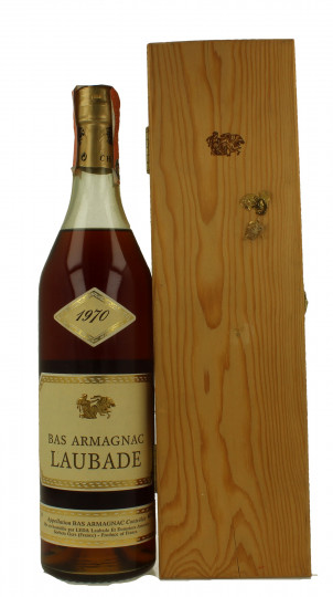 BAS ARMAGNAC CHATEAU LAUBADE 1970 70cl 40% OB- Wood Box - Products