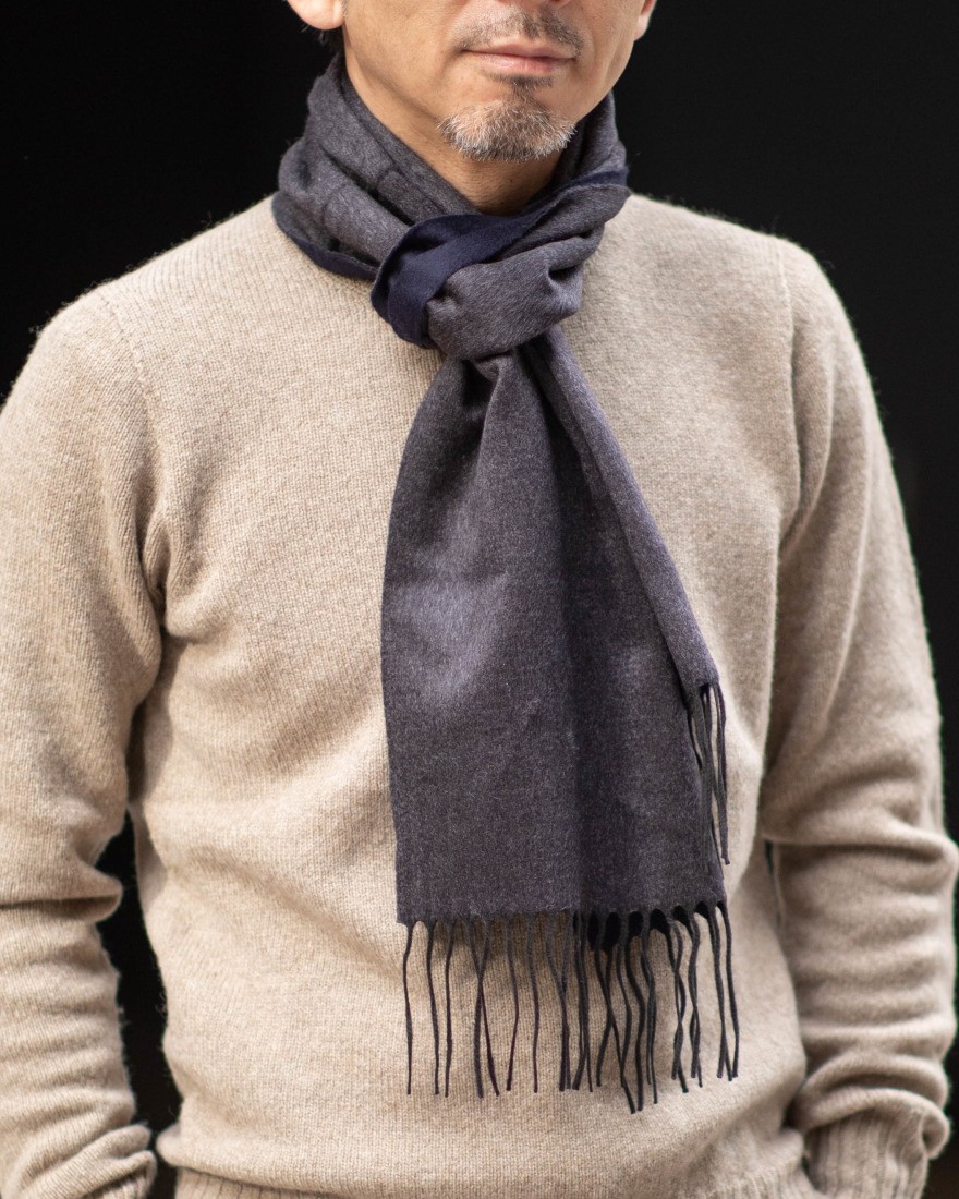 ダブルフェイスシルクカシミヤストール｜PIACENZA（ピアチェンツァ