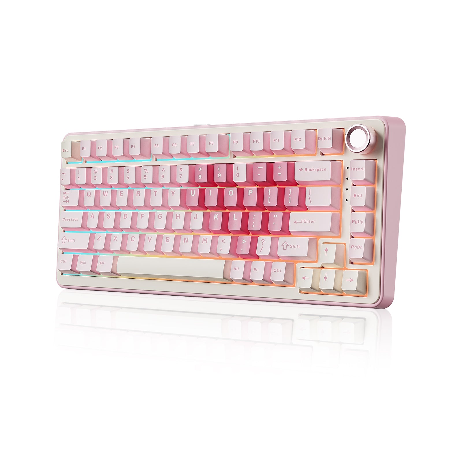 YUNZII B75 Pro Pink Wireless Mechanical Keyboard – YUNZII KEYBOARD