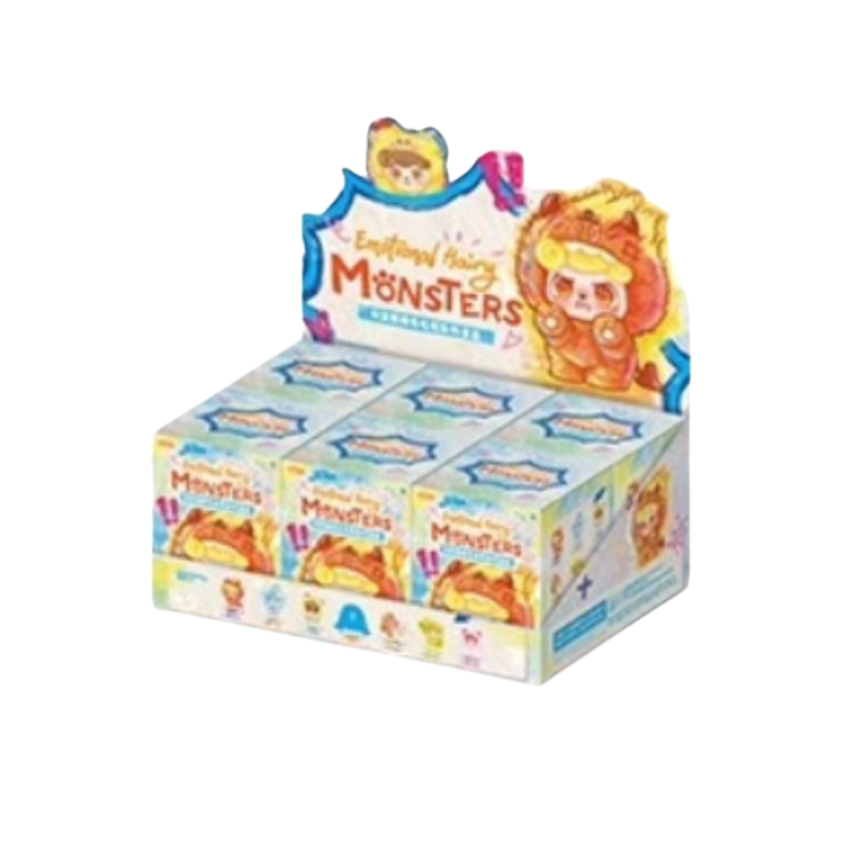 本物の Q.Kid 感情的な毛深いモンスターシリーズぬいぐるみブラインド