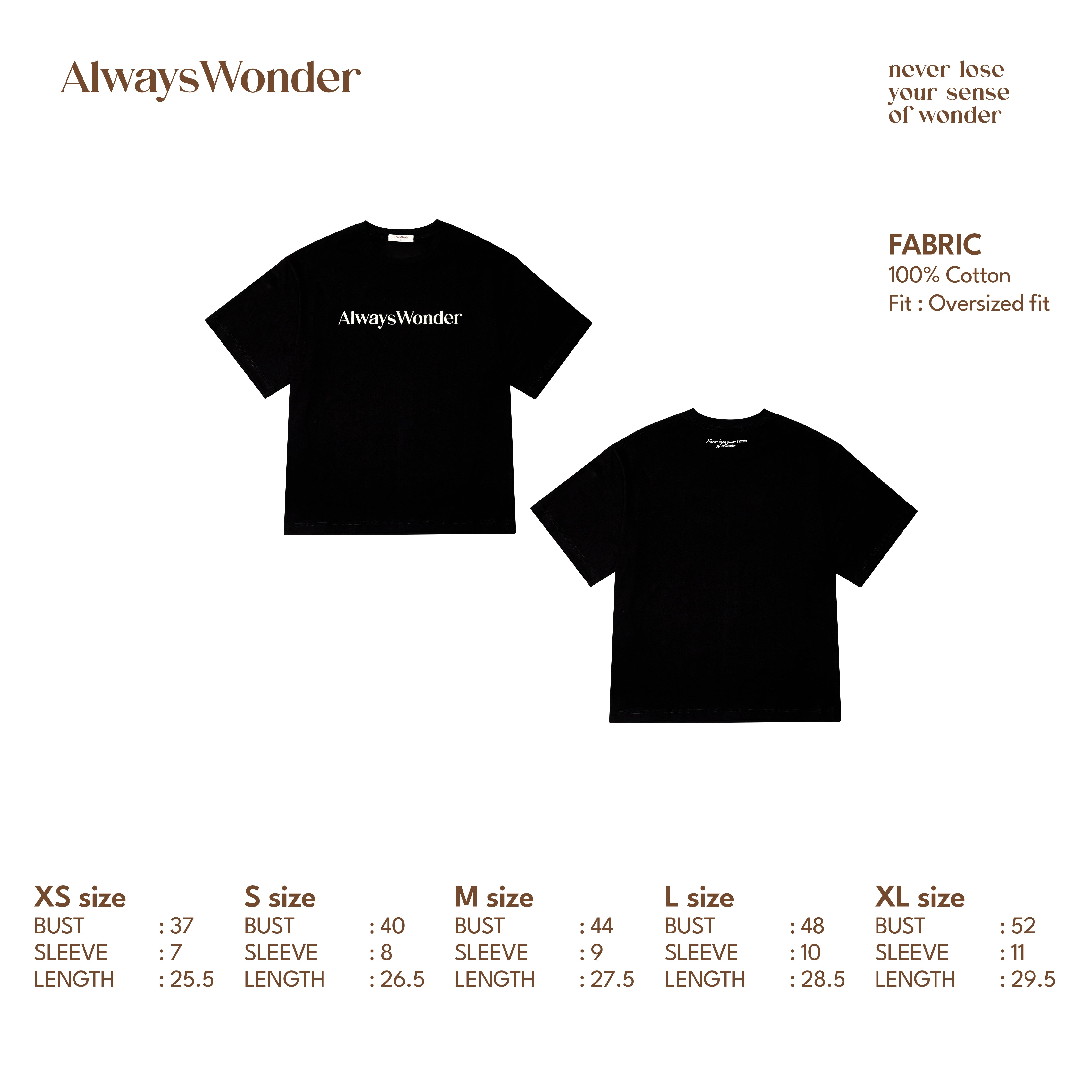 AlwaysWonder T-Shirt (Black)