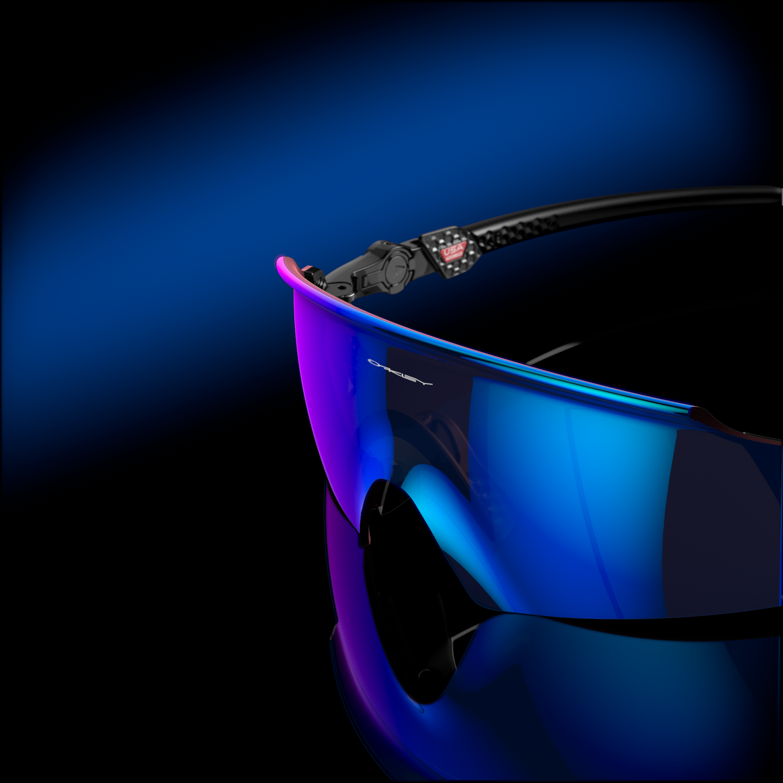 Oakley Kato X Prizm Sapphire Lenses, Polished Black Frame