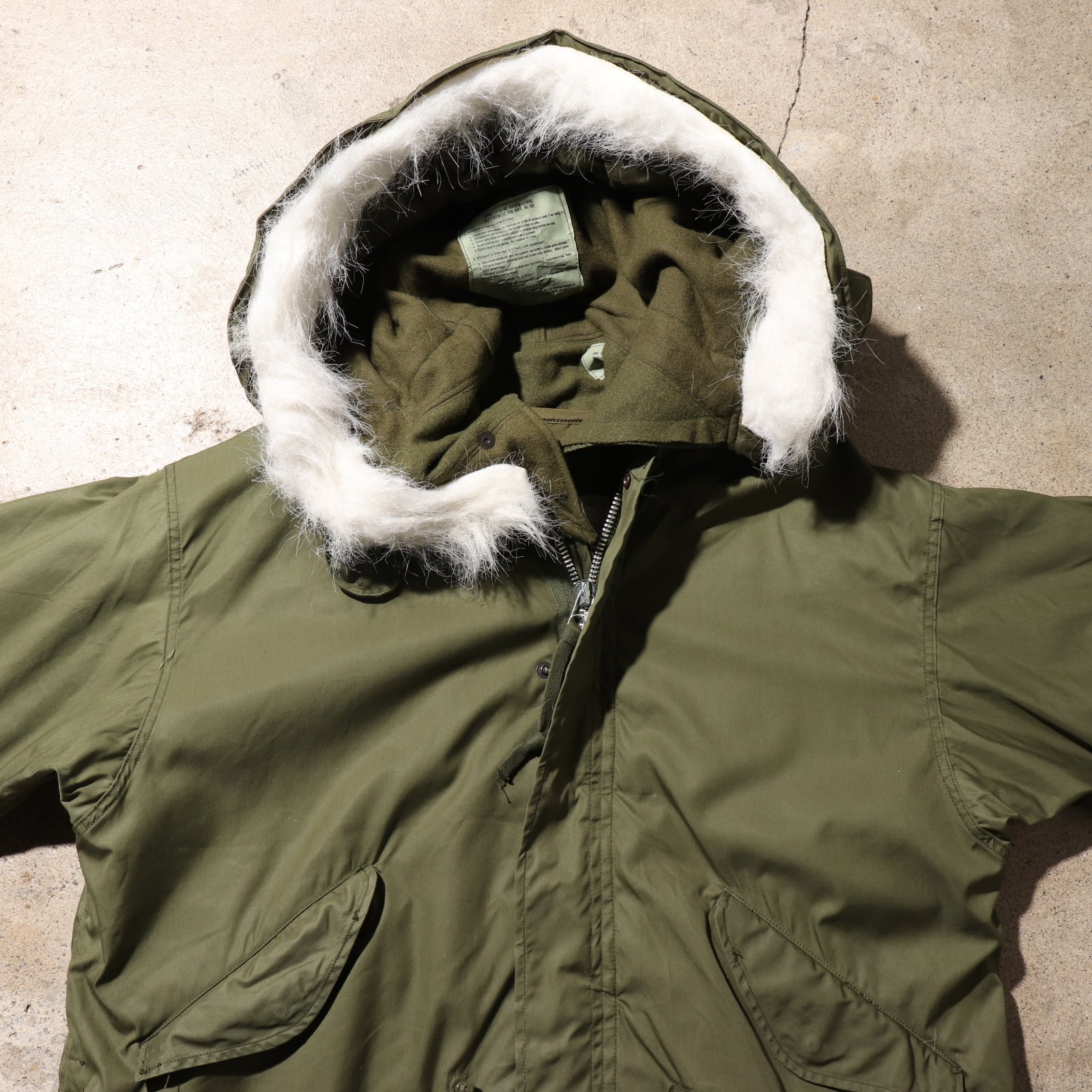 Deadstock M アルミ 70年 フルセット m-65 フィッシュテールパーカー