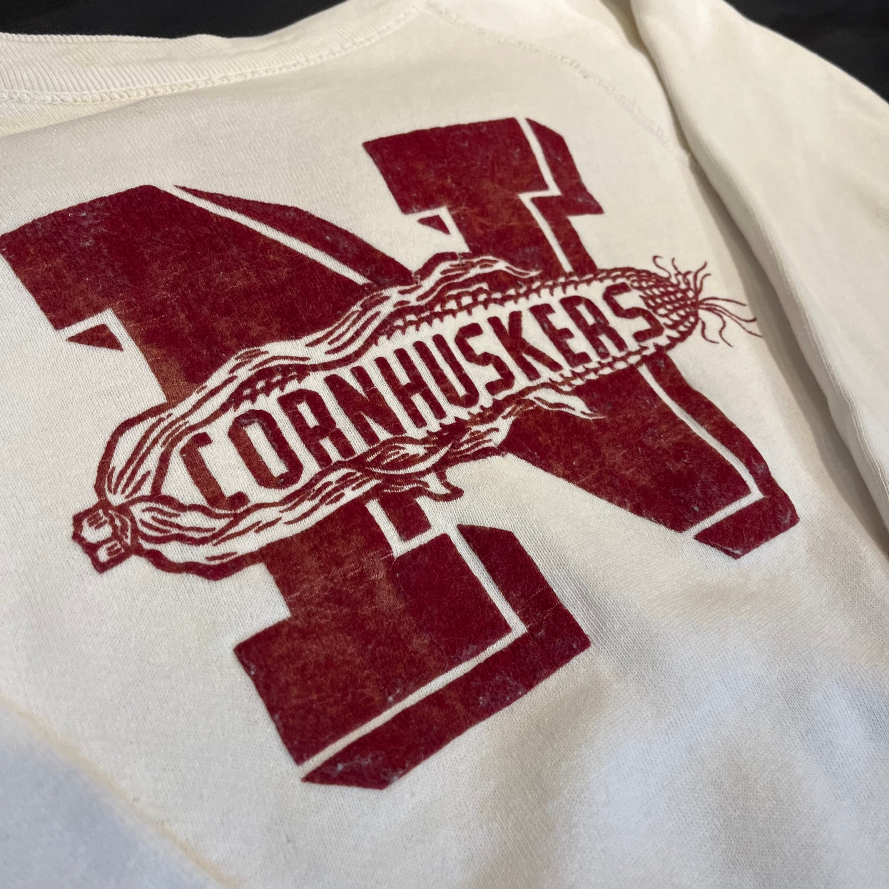 50s 60s vintage sweat ヴィンテージ スウェット フロッキープリント