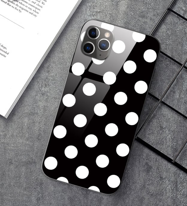 ポルカドット柄 iPhone15 Proケース かわいい iPhone15Pro Maxケース