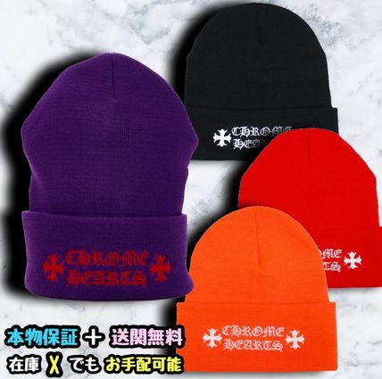 レッド（赤）系 CHROME HEARTS(クロムハーツ) ニットキャップ