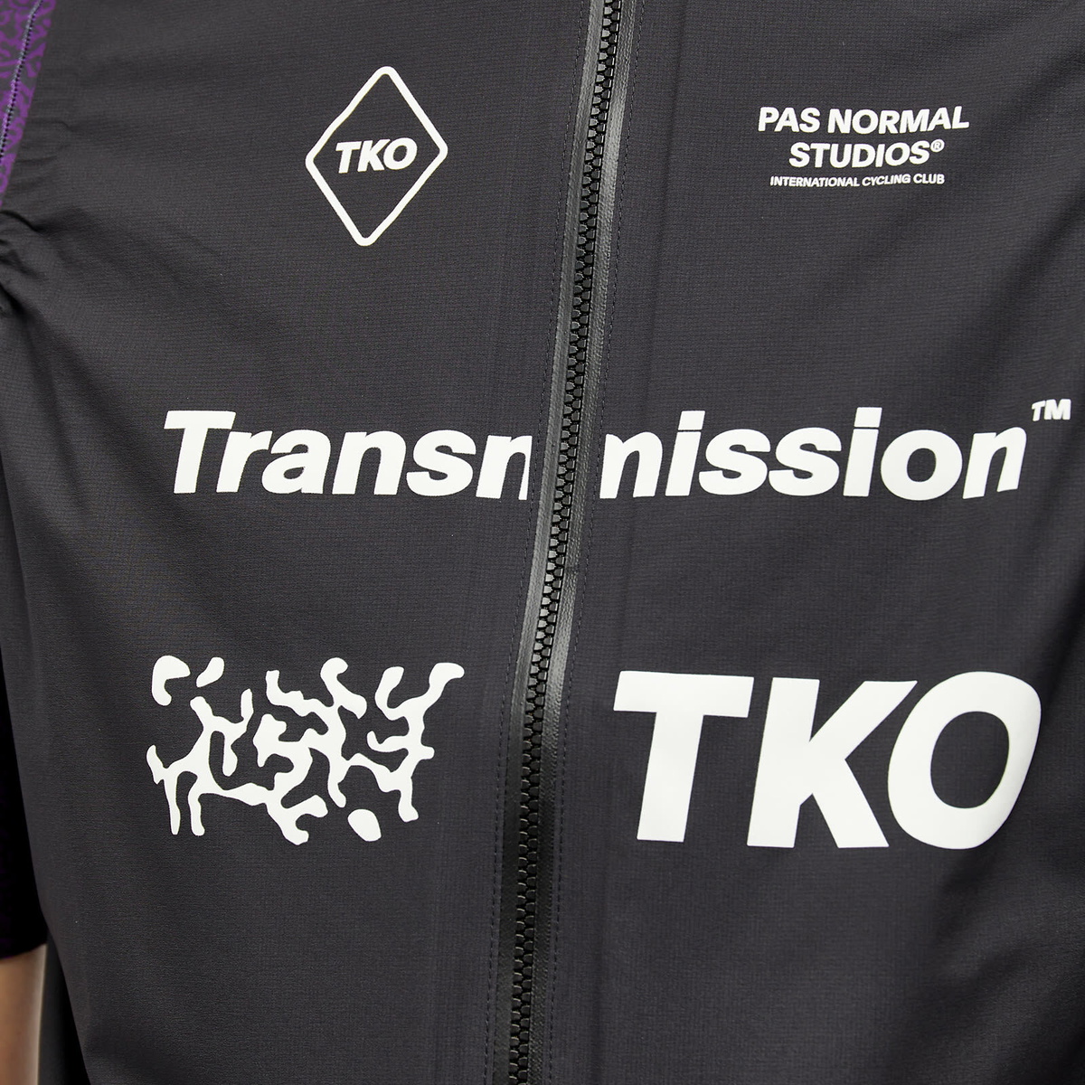 Pas Normal Studios Men's T.K.O Mechanism Rain Gilet in Black Pas