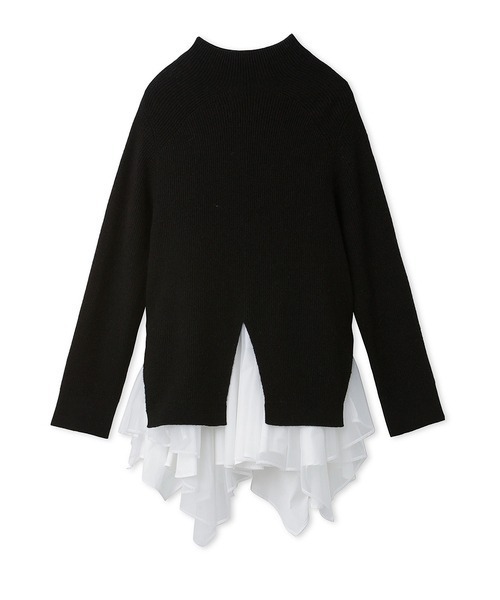 SNIDEL（スナイデル）の「ヘムフリルニットレイヤードワンピース