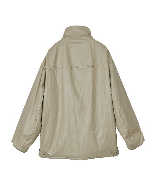 Ameri（アメリ）の「PASTING LIKE SYNTHETIC LEATHER JACKET（その他