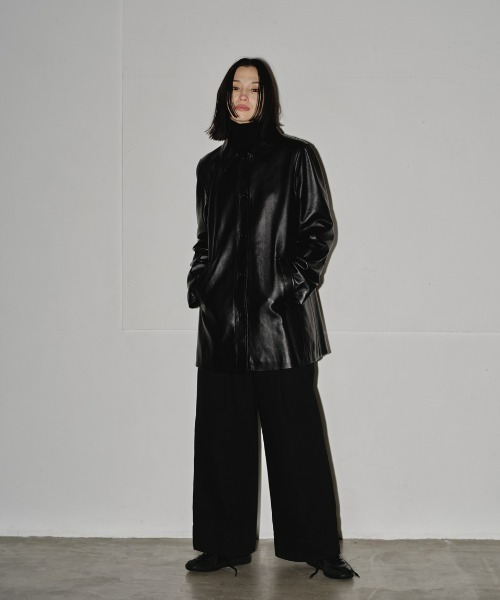 TODAYFUL（トゥデイフル）の「Ecoleather Soutiencollar Jacket