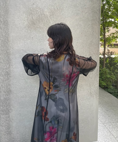 Ameri（アメリ）の「UND GRACE CHIFFON VEIL DRESS（ワンピース）」 - WEAR