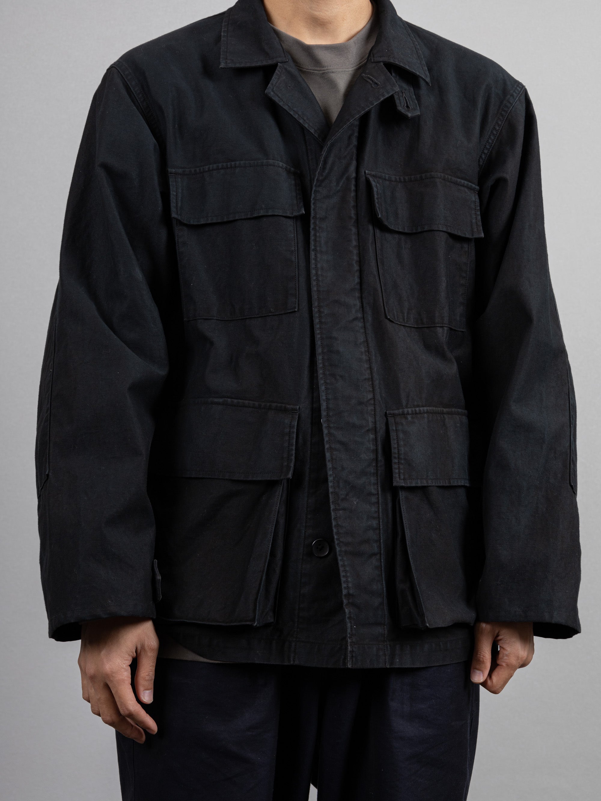 美品 コルニエ Cornier 泥染め BDU ジャケット 藍泥