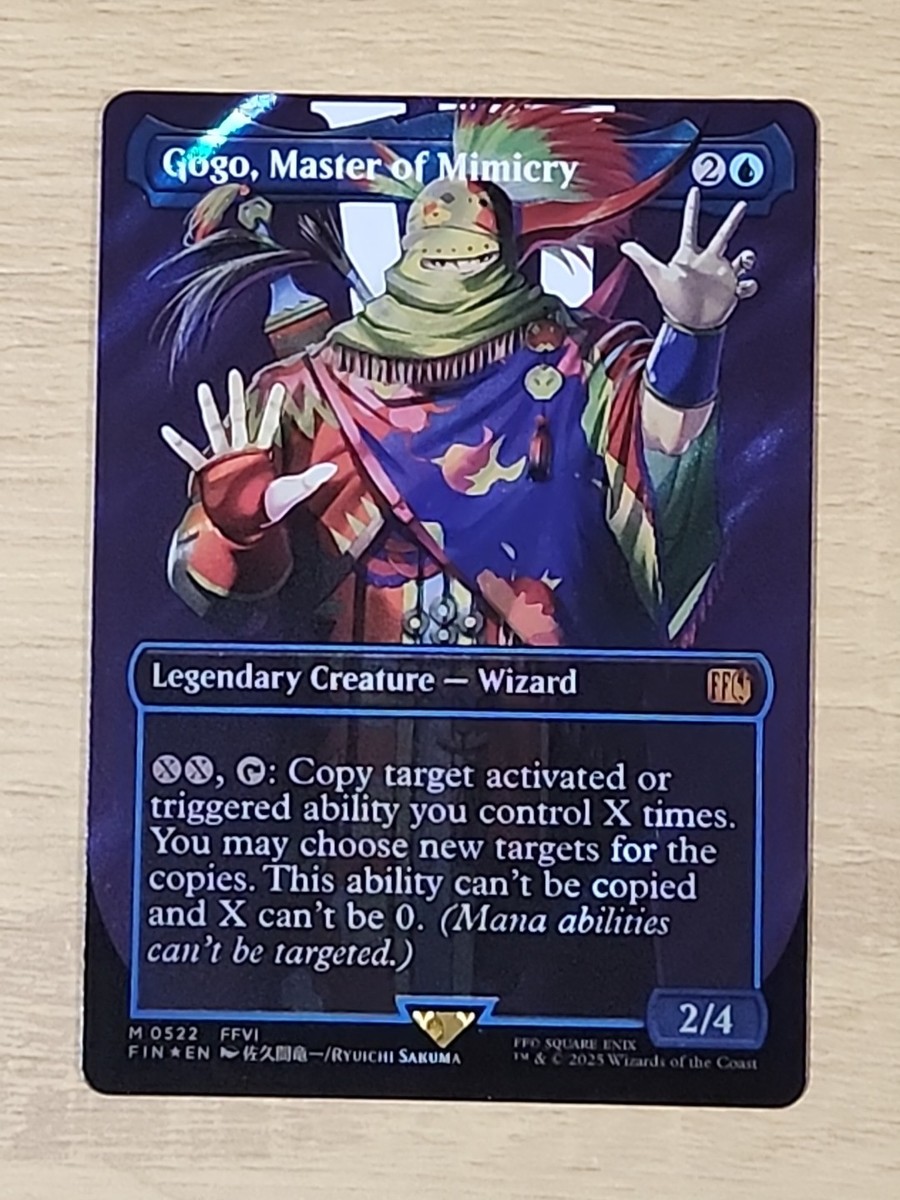 MTG Final Fantasy Gogo, Master of Mimicry Borderless Surge Foil