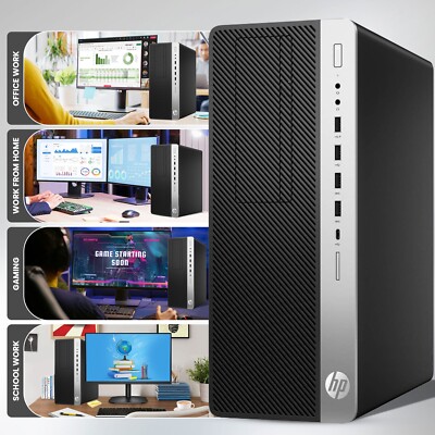 HP G4 Gaming Tower Desktop PC i5-8500 64GB Ram 1TB SSD Nvidia GTX