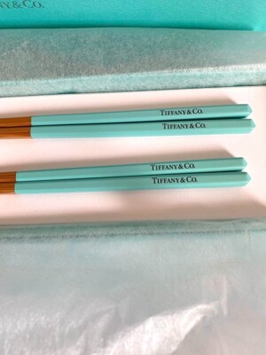 TIFFANY&Co. Tiffany Couple Chopsticks Boxed 2 Pairs of Chopsticks