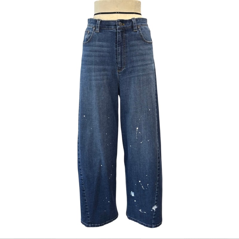 ayane ペイント加工バレルレッグデニムパンツ 875815 〜ayane〜 | sele