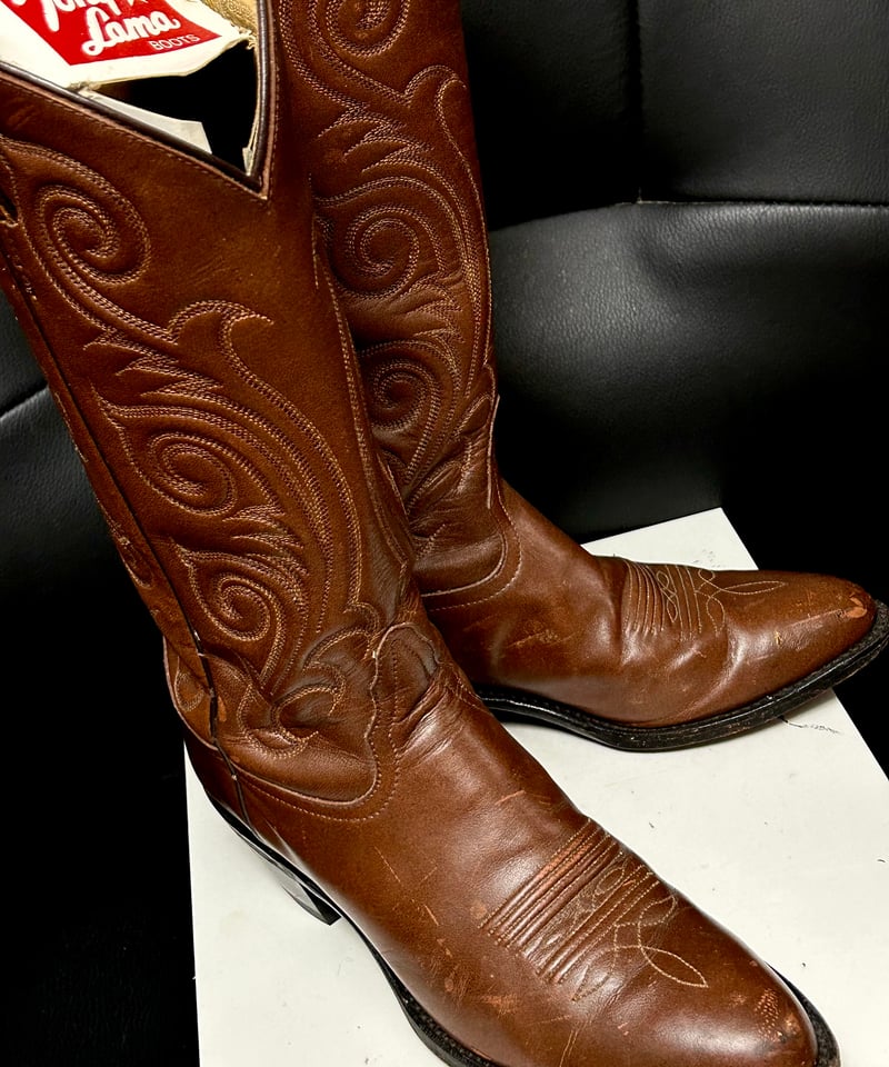 名門トニーラマR&Rレディースウエスタンブーツ〉90年代名門Tony Lama