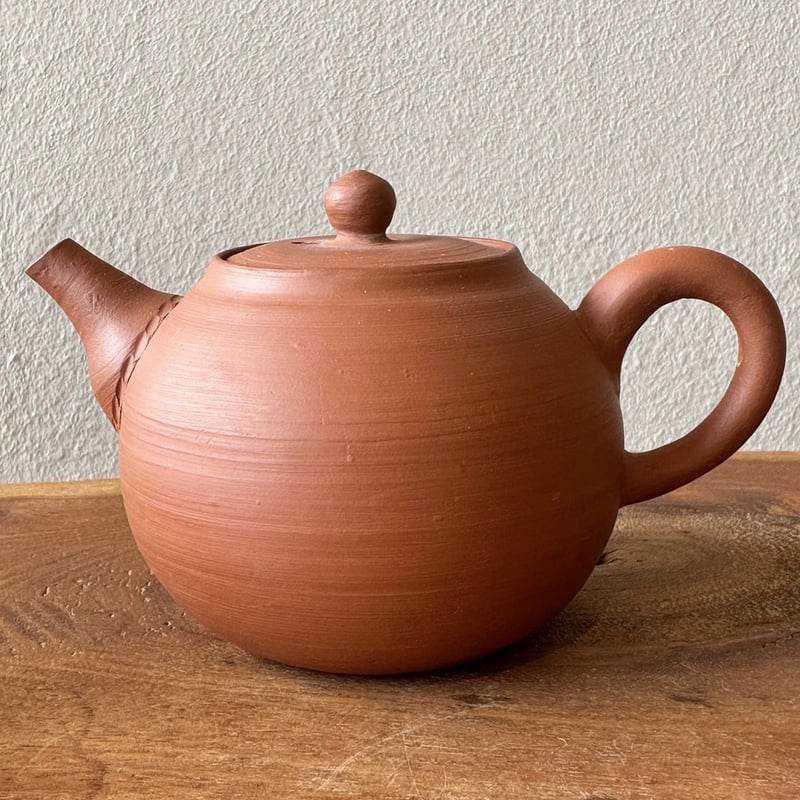 山田陶山 Tozan Yamada 本朱泥 後手急須 ST0625 | TOKONAME I