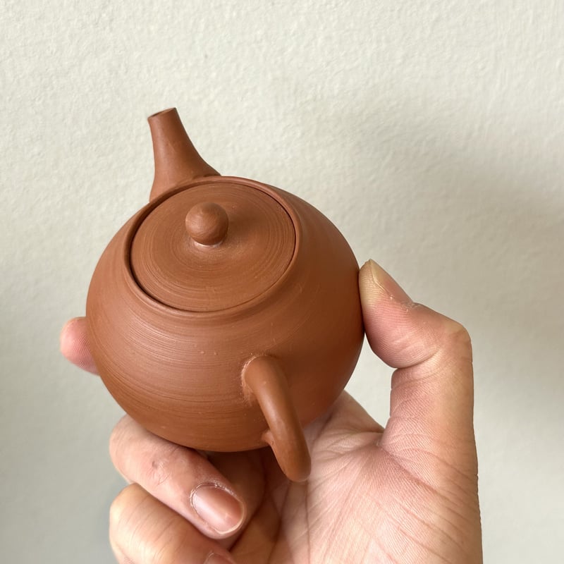 山田陶山 Tozan Yamada 本朱泥 後手急須 ST0625 | TOKONAME I