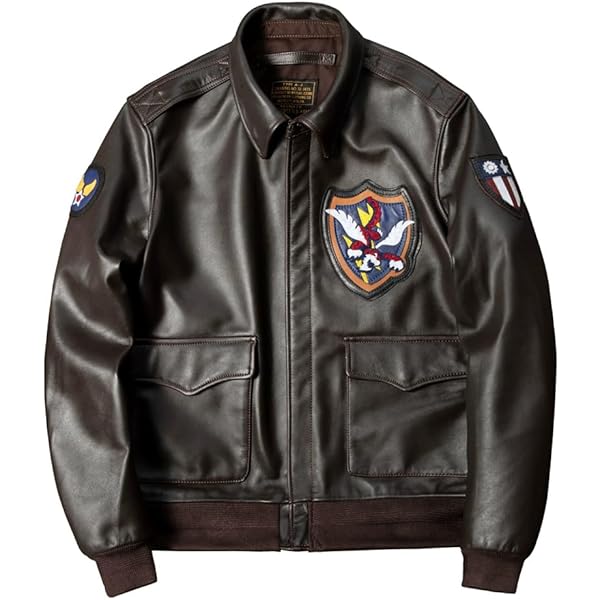 Amazon | [VIIBOY] A2フライトジャケット 本革ジャケット 革ジャン