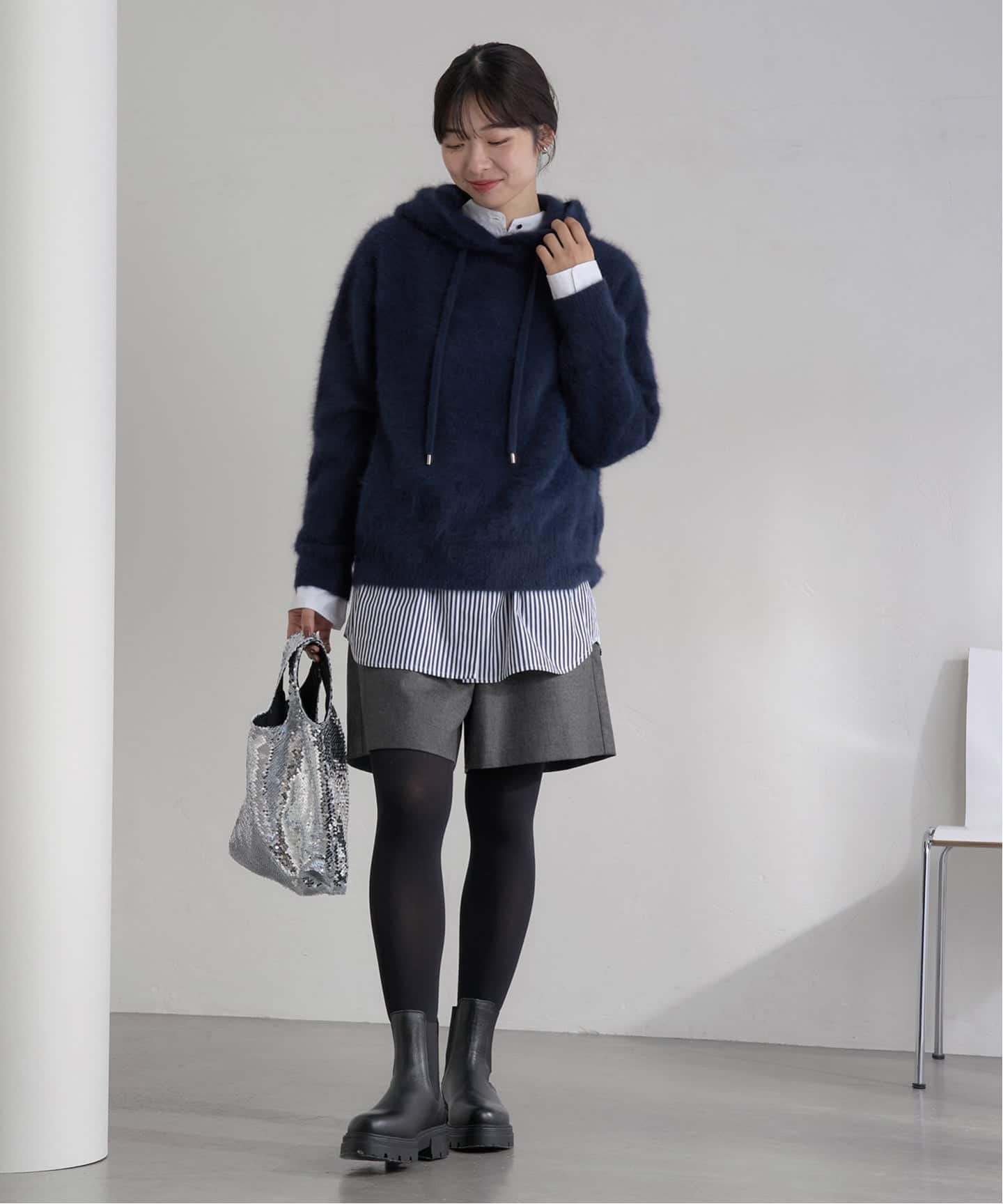 ウォッシャブルサキソニーウールショートパンツ（ショート・ハーフ