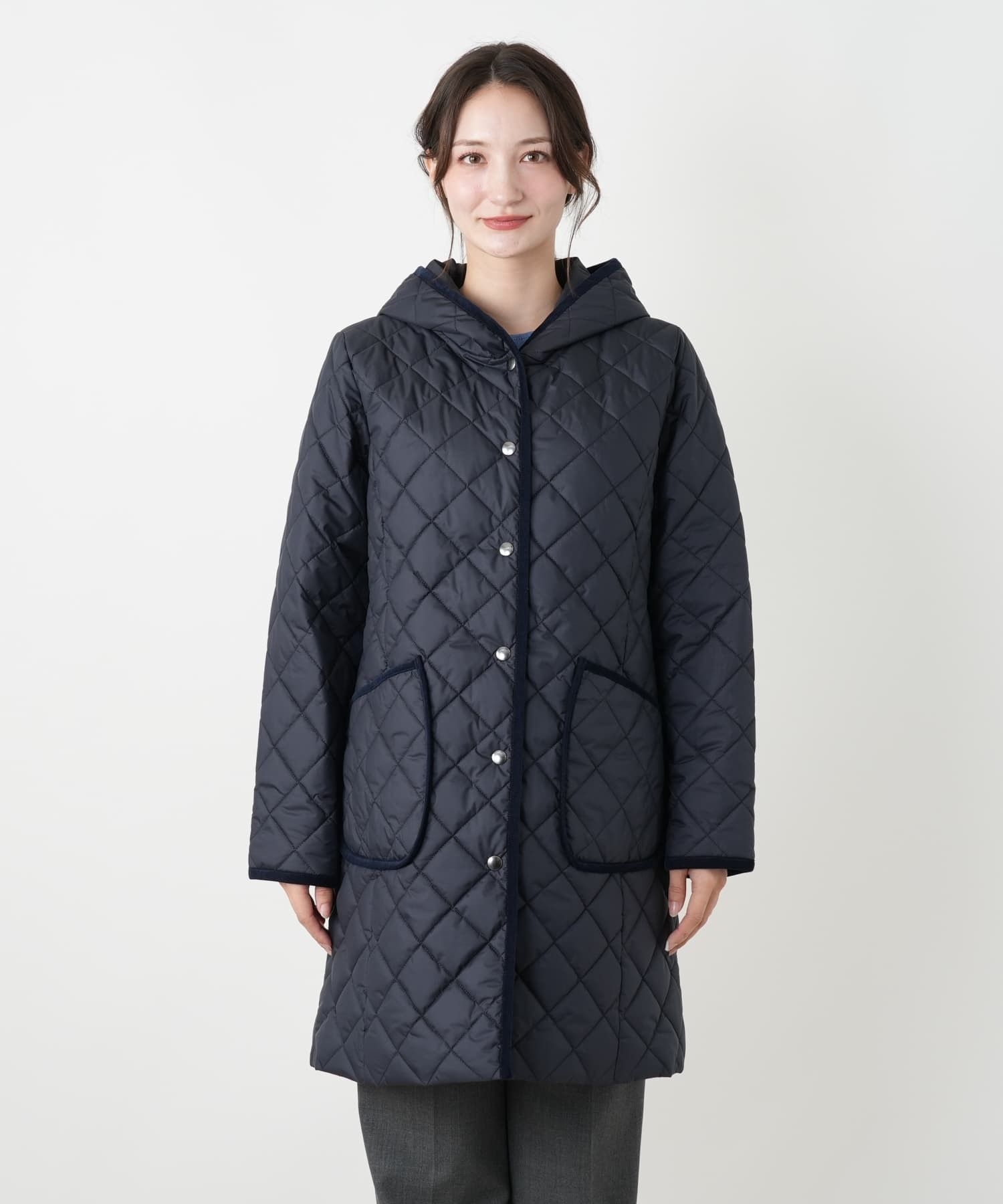 中わたフーデッドコート【Leilian WHITE LABEL】|レリアン | レリアン