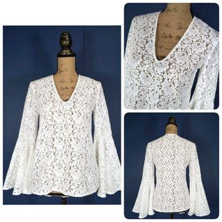 little $uzie - little suzie リトルスージー リネン ギャザーブラウス