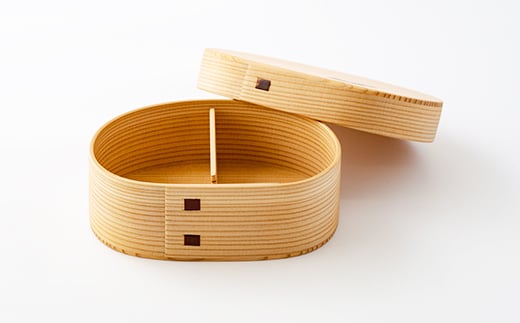 大館曲げわっぱ】あすか弁当箱 180P6014 / 曲げわっぱ 伝統 工芸品 お