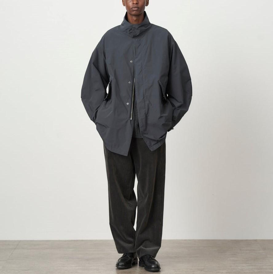 ATON エイトン】 AIR WEATHER SHORT MODS COAT - CHARCOAL GRAY / PARK