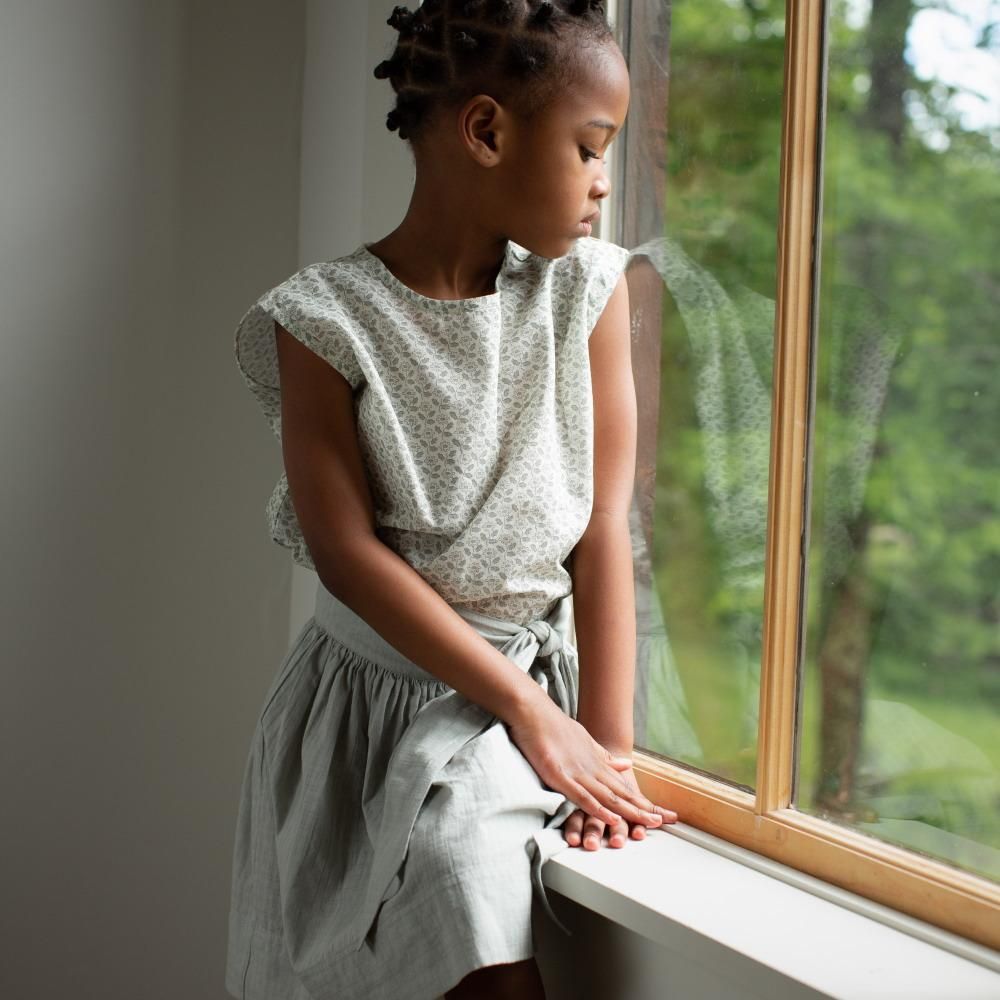 Soor Ploom キッズスカート / Lupe Skirt - Moonstone