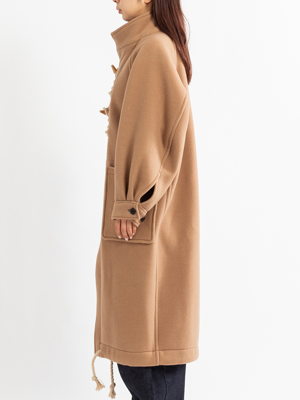 DOUBLE FACE DUFFEL COAT-ダブルフェイスダッフルコート-HYKE（ハイク