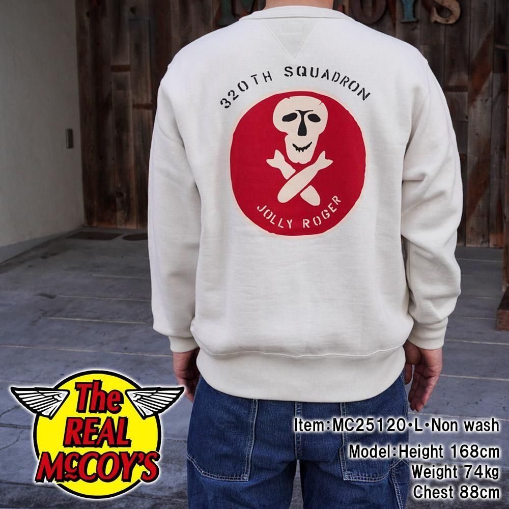 The REAL McCOY'S MC25120 MILITARY PRINT SWEATSHIRT / JOLLY ROGER