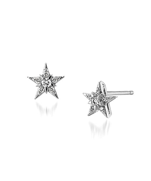 Pt950 ピアス STAR of STARS 2XP0350 | STAR