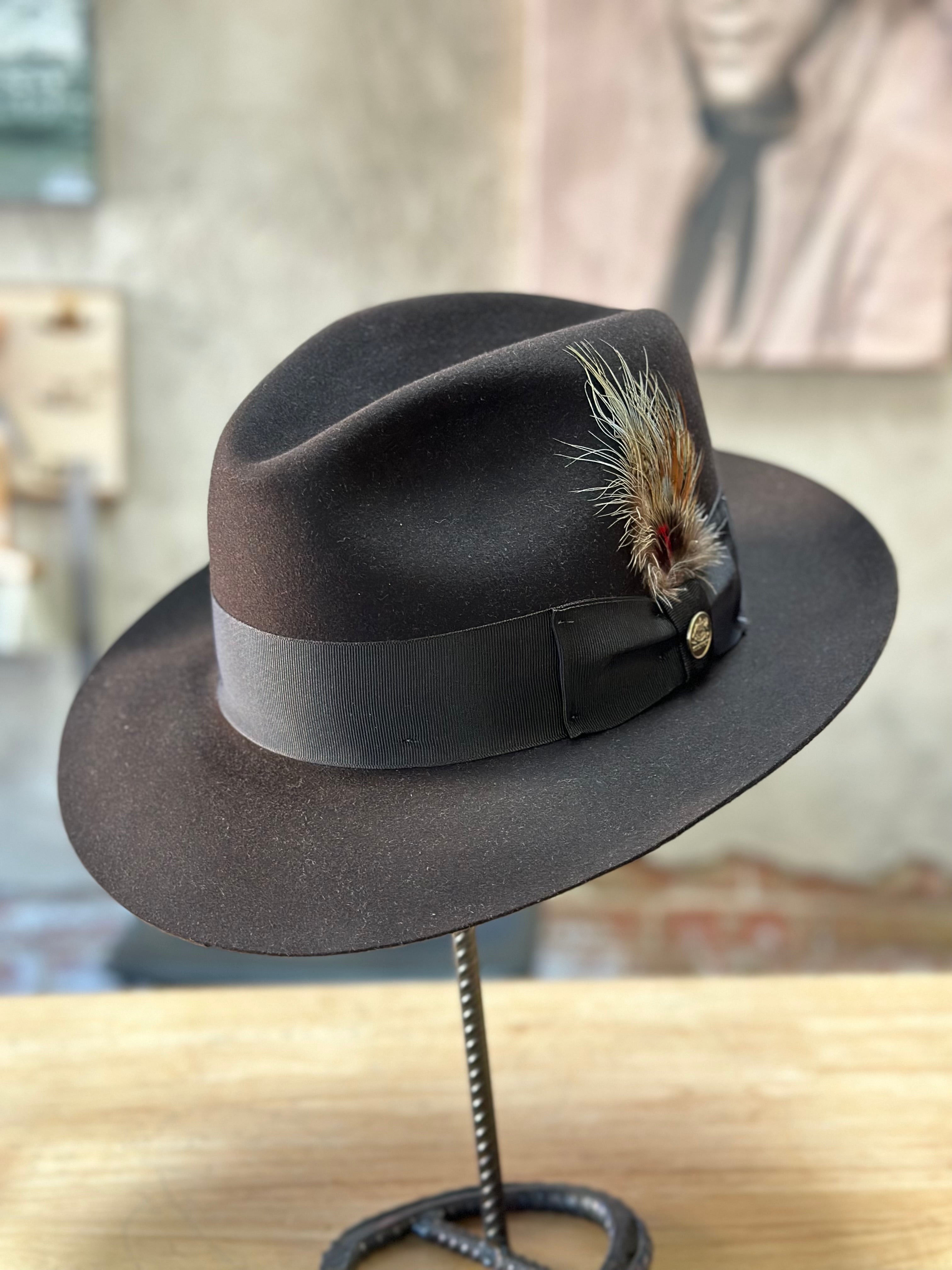 Steteson Pinnacle Beaver Fur Felt Fedora – McKinney Hat Company