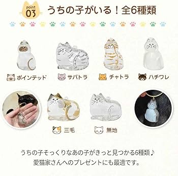Amazon | ねこけだま 猫毛玉入れ 6個 容器 猫 (三毛, 1, 個) | SORERUN