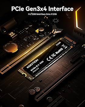Amazon.com: KOOTION 512GB PCIe 3.0 M.2 Internal Solid State Drive