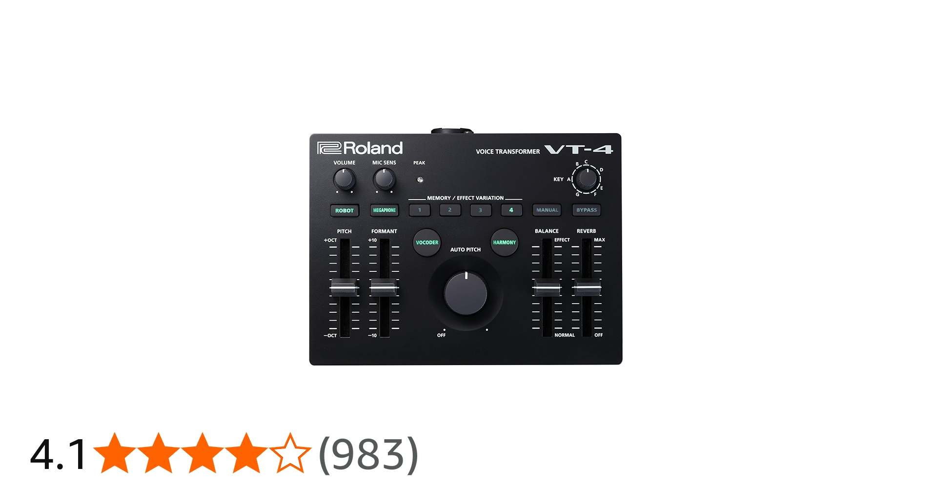 Amazon | Roland ローランド ボイストランスフォーマー VT-4 ボイス