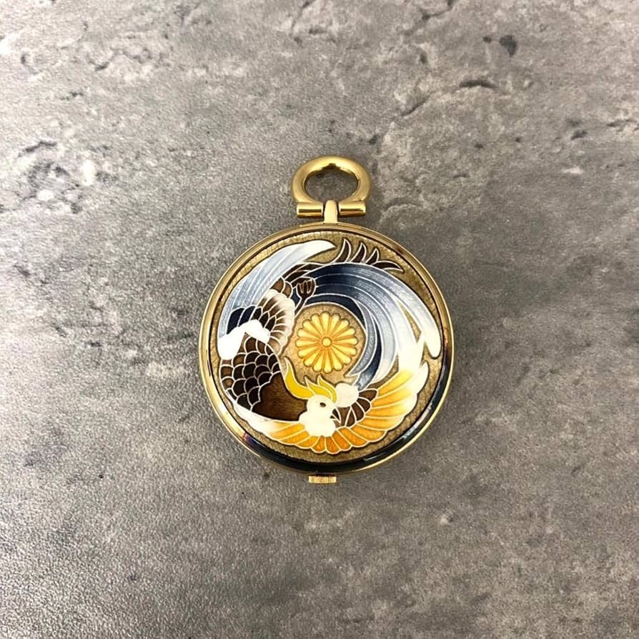 Amazon.co.jp: 皇室特別記念品 天皇陛下御在位60年記念 高級七宝懐中