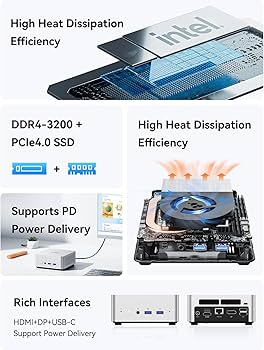 Amazon.com: MINISFORUM UN1290 Mini PC 12th Gen Core i9-12900HK(14C