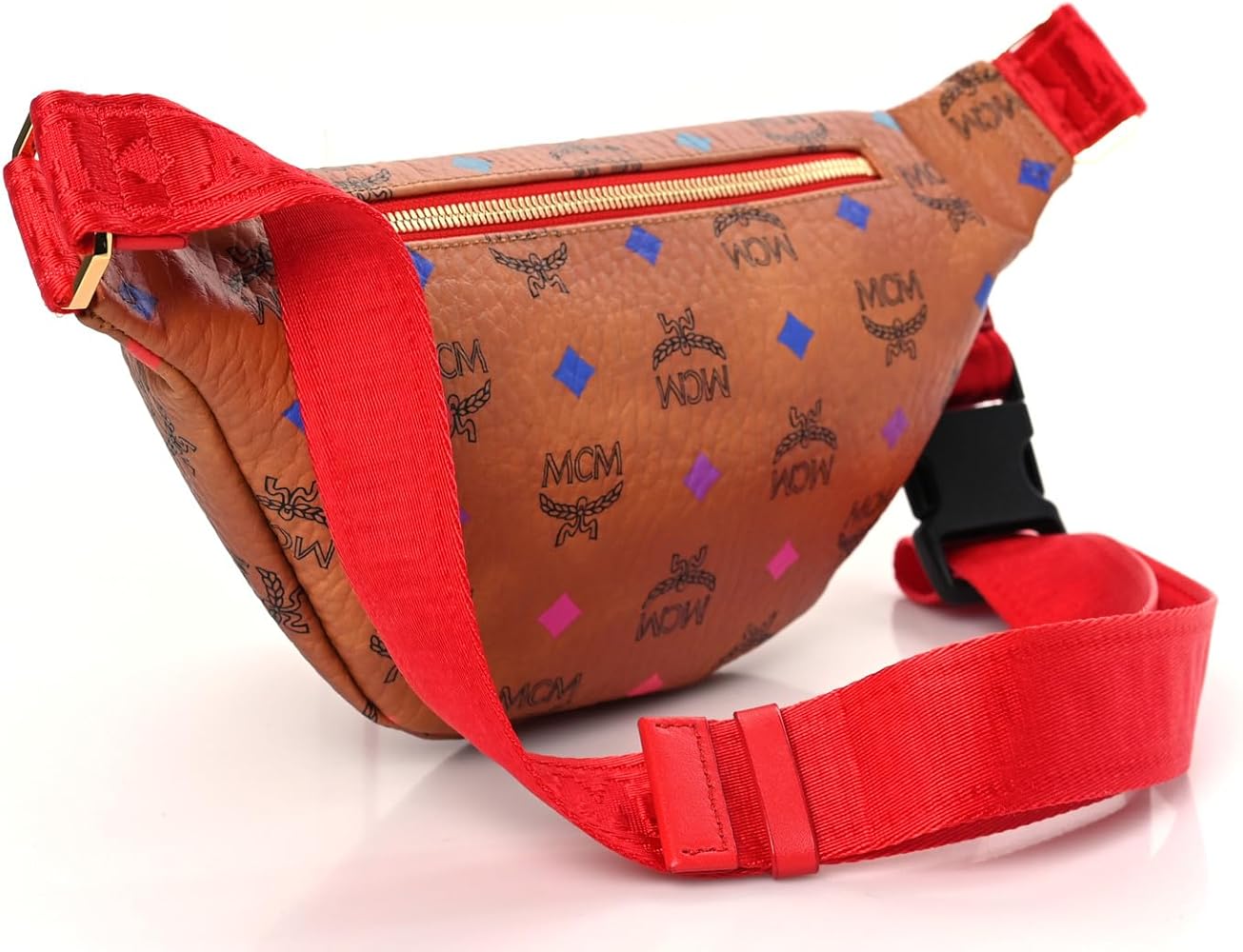 Amazon.com: MCM Womens Fursten Spektrum Visetos Belt Bag Small